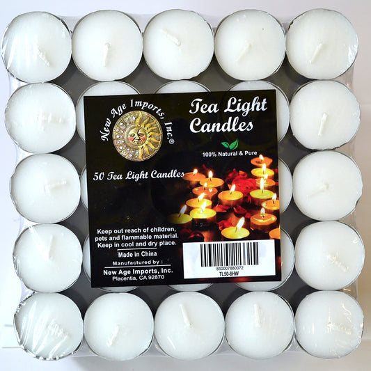 (set of 50) 8 hour White votive