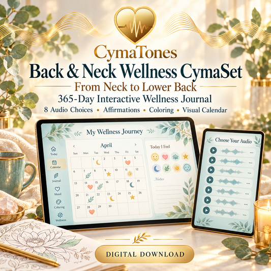 Back & Neck Wellness CymaSet | 8 Audio Tracks & 365-Day Interactive Journal