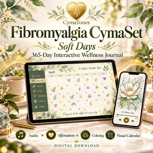 Soft Days CymaSet | Fibromyalgia Wellness Audio & 365-Day Interactive Journal