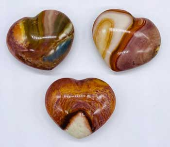 1 1/4" Jasper, Polychrome heart