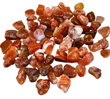 1 lb Carnelian tumbled stones