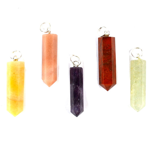 (set of 12) Mixed Pencil point pendants