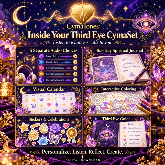 Activate Your Third Eye CymaSet | 5 Audio Tracks & 365-Day Spiritual Journal