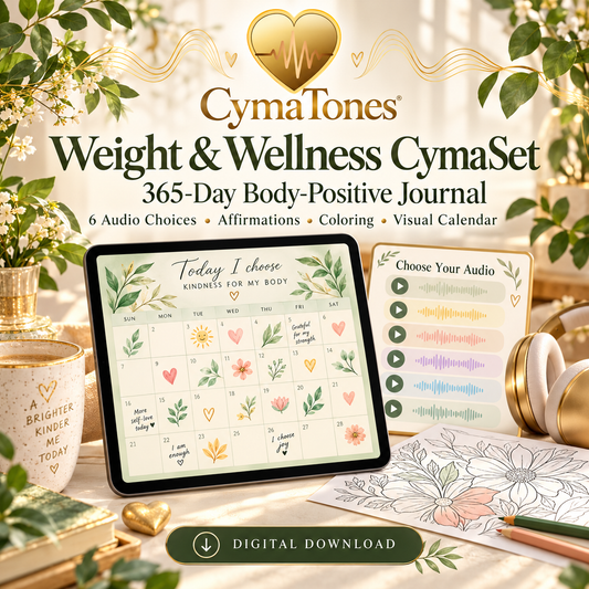 Weight & Wellness CymaSet | 6 Audio Tracks & 365-Day Body-Positive Journal