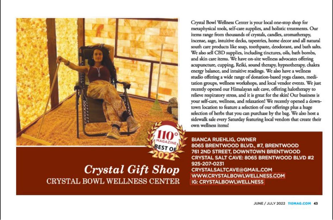 Crystal Bowl Wellness salt cave