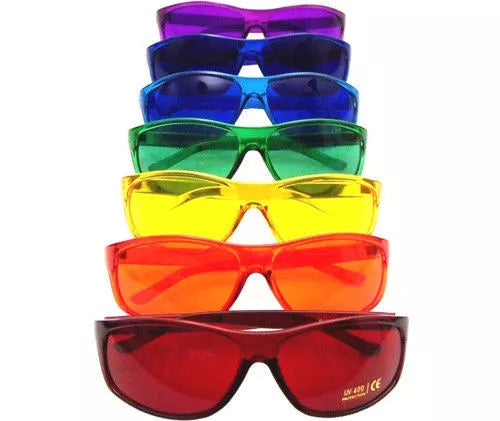 7-Pack of Color Therapy Chakra Glasses